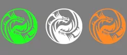 Logo Dragon jewelry Free 3D print model