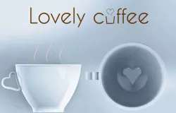 Lovely coffee A relaxing cup of cafe con leche with hidden heart Free 3D print model