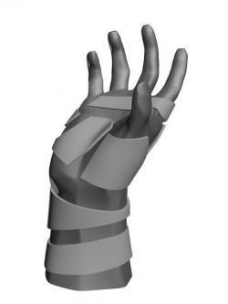 3d Hand Bra free 3D model