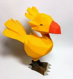 Low poly Chocobo Free 3D print model