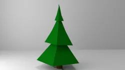 Low polygonal christmas tree Free 3D print model