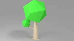 Low polygonal tree Free 3D print model