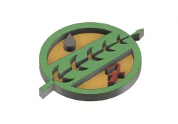 Mandalorian Crest STL file Free 3D print model