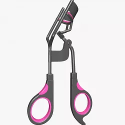 Manual Eyelash Curler Black and Pink 3D model