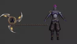 Masked Assassin Low-poly  3D model
