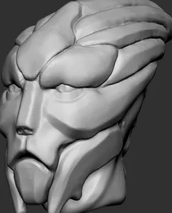 Mass Effect Turian Free 3D print model