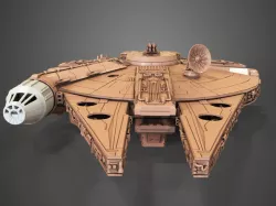 Millenium Falcon Free 3D print model