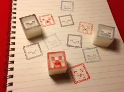 Minecraft stamp blocks Free 3D print model