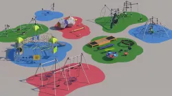 Modern playground 2 3D model