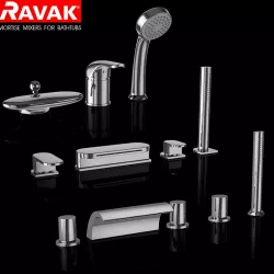 mortise mixers for bathtubs RAVAK set 08 3D model