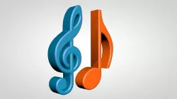 Musical Notes 3D model