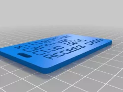 My Customized Customizer Version of luggage label
