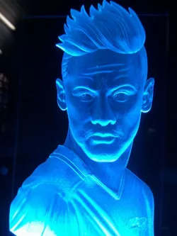 New 3D models CNC 3d Print relief in STL file format Neymar JR  Free 3D print model