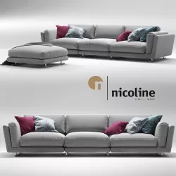 Nicoline Cooper Sofa 3D model