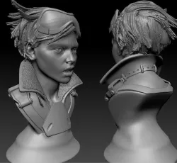 Overwatch Tracer Bust - Fan Art Free 3D print model