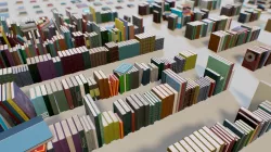 PBR Books Set Low-poly  3D model
