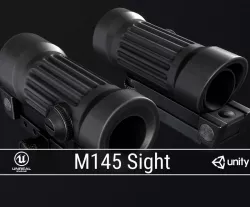 PBR M145 Sight Low-poly  3D model