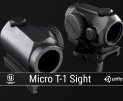 PBR Micro T-1 Sight Low-poly  3D model