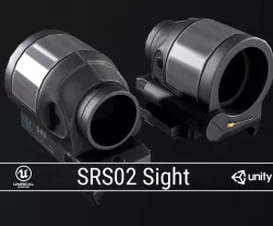 PBR SRS02 Sight Low-poly  3D model
