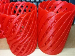Pencil Pot made from rotated Sine wave forms Free 3D print model