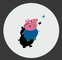 peppa pig daddy  Free 3D print model