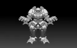 PGM Cyclops Heavy Response Mech Printable Miniature Free 3D print model