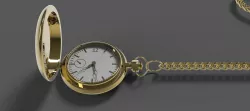 Pocket watch 3D model