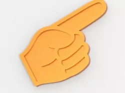 Pointer Hand 1 Free 3D print model
