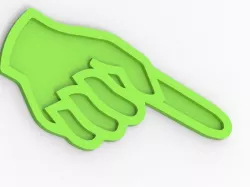 Pointer hand 2 Free 3D print model