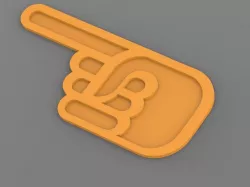 Pointer Hand 3 Free 3D print model