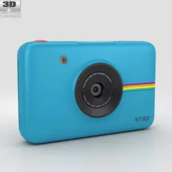 Polaroid Snap Instant Digital Camera Blue 3D model