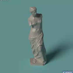 Polygonal Statue Venus printable Free 3D print model
