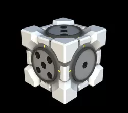 Portal 2 Cube Dice Free 3D print model