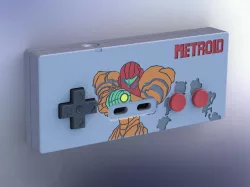 Printable Metroid-style NES controller Free 3D print model