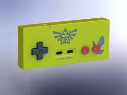 Printable Zelda-style NES controller Free 3D print model