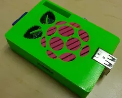 Raspberry Pi Case with GPIO - Two Color Free 3D print model