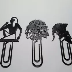 Reading bookmark  3 clips  Free 3D print model