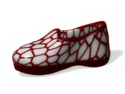 Red Wire Shoes Free 3D print model