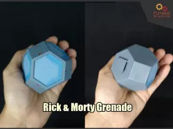 Rick and Morty Grenade Free 3D print model