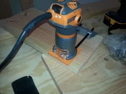 Ridgid Router R24012 base plate for reversible and stock fence