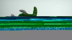 Rigged and Animated Cartoon Dinosaur 3D model