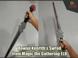 Rowan Kenriths Sword from Magic the Gathering ELD Free 3D print model