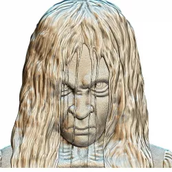 Samara The Ring bas relief 3d model Free 3D print model