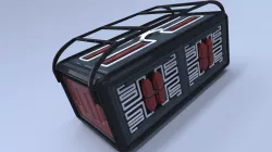 Sci-Fi Container  High Polygon Model 3D model
