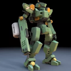 Sentinel Robot Mech fbx format Low-poly  3D model
