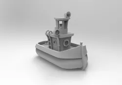 simple boat Free 3D print model