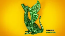 Singing dragon style Voronoi Remix Free 3D print model