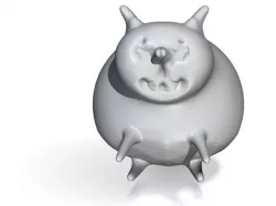 sitting fat cat