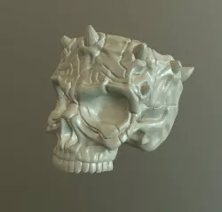 Skull container Free 3D print model