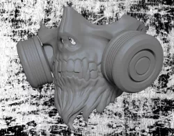 Skull Gas Mask  Free 3D print model